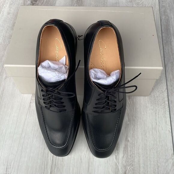 Curatore Lecce apron toe BLACK Italian leather size 8.5 NWT in box - Picture 2 of 5